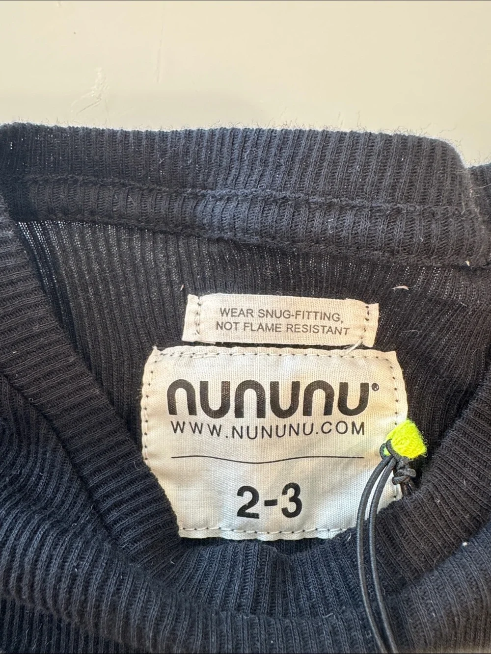 NWT ! nununu Black Star Ribbed Tee & Shorts Set